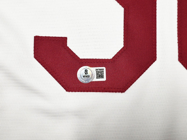 Reds Ken Griffey Sr. Auto White Nike Cooperstown Collection Jersey Sz XL Beckett