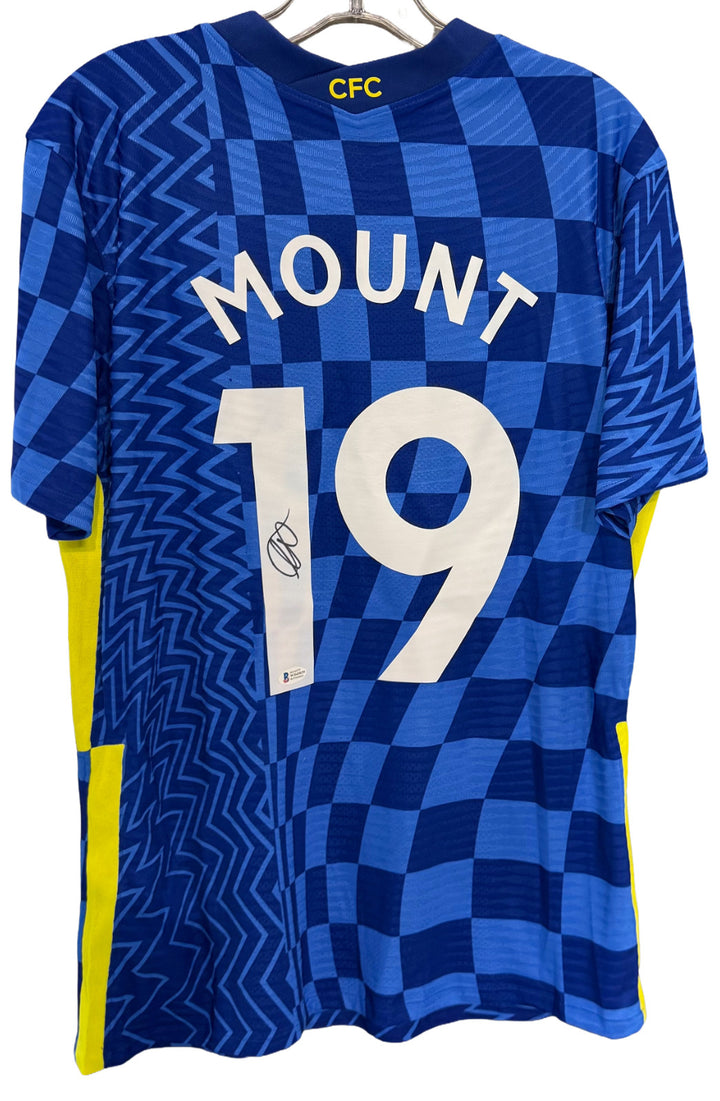 Mason Mount Signed Authentic Nike DriFit L Soccer Jersey Chelsea FC Auto BAS COA