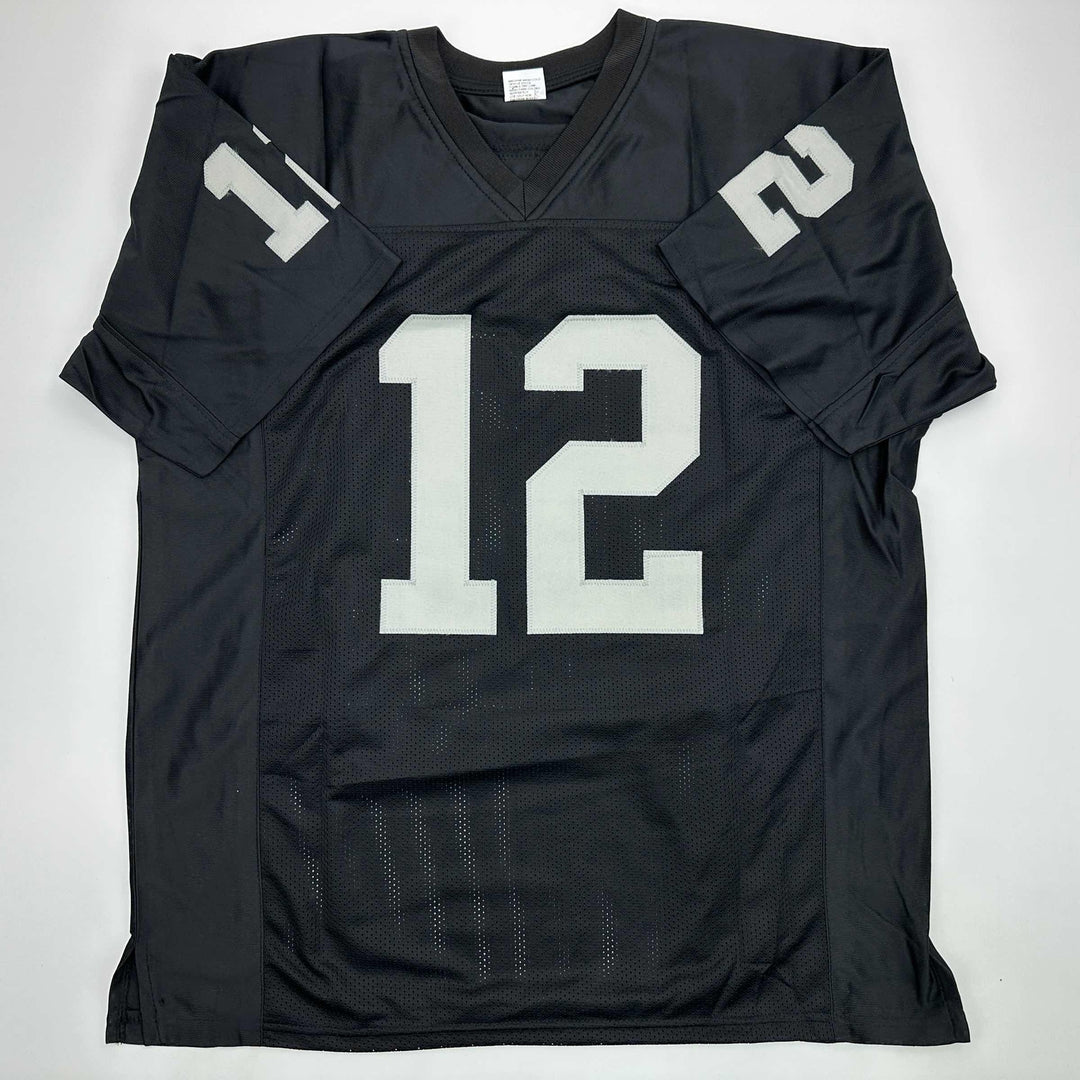 Facsimile Autographed Rich Gannon Oakland Las Vegas Black Reprint Jersey XL