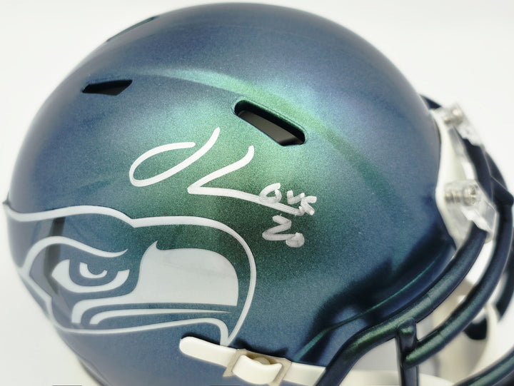 Julian Love Signed Seattle Seahawks Rivalries Speed Mini Helmet MCS Holo