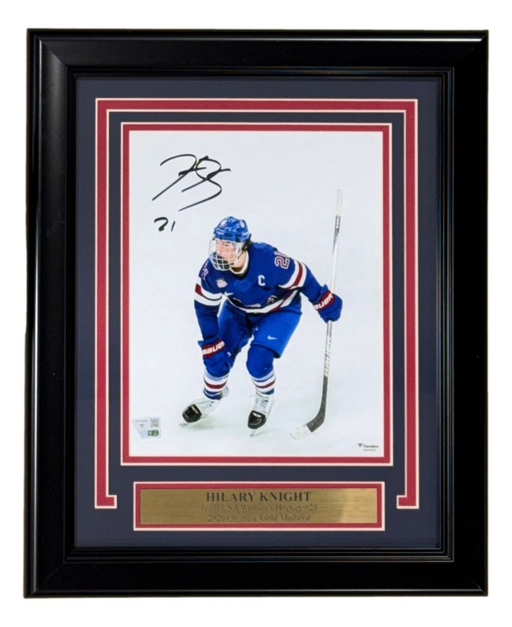Hilary Knight Signed Framed 8x10 USA Hockey 2026 Olympic Gold Photo Fanatics