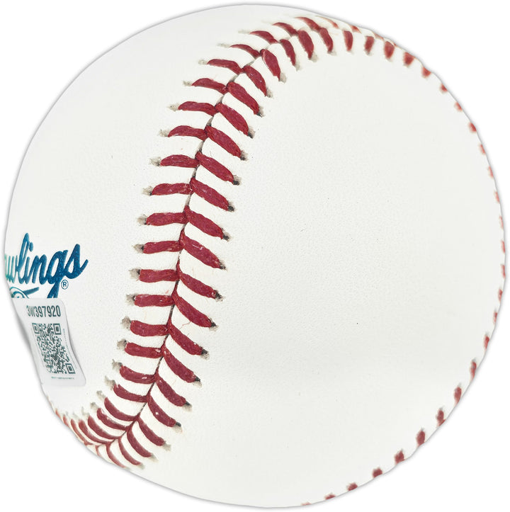 Ted Simmons Auto Official HOF Logo Baseball St. Louis Cardinals Smudge Beckett