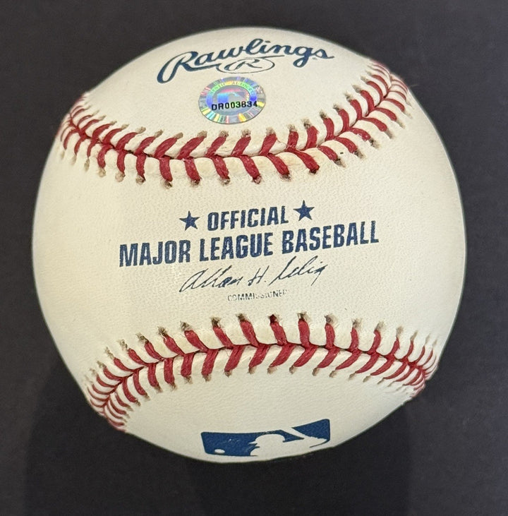 Whitey Ford Yankees Signed Official Baseball 8x Ws Champs Auto Mlb & Mounted Coa