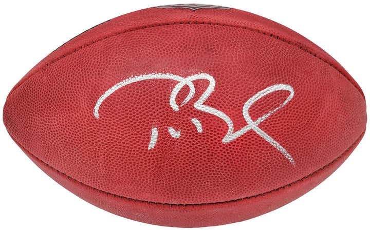Tom Brady Signed Official NFL Leather Football Patriots Fanatics Holo