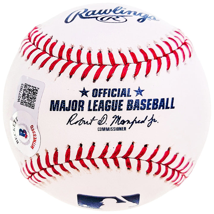 Pedro Martinez Signed Official MLB Baseball Red Sox "CY 97-99-00" Beckett Wit