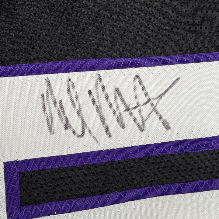 Autographed/Signed Malik Monk Sacramento Black Basketball Jersey Beckett BAS COA