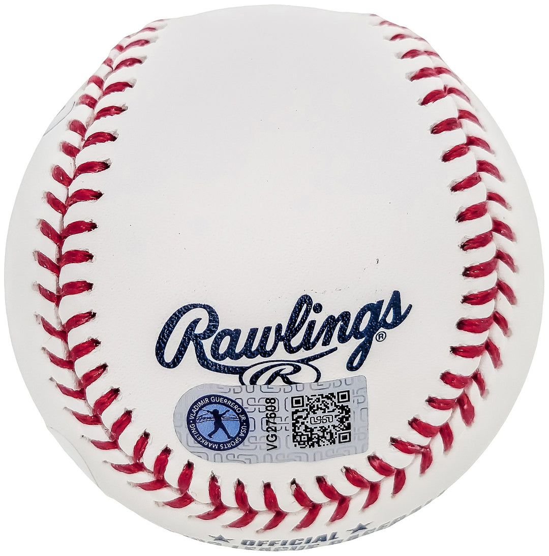 Vladimir Guerrero Jr. & Vladimir Guerrero Sr. Signed MLB Baseball JSA