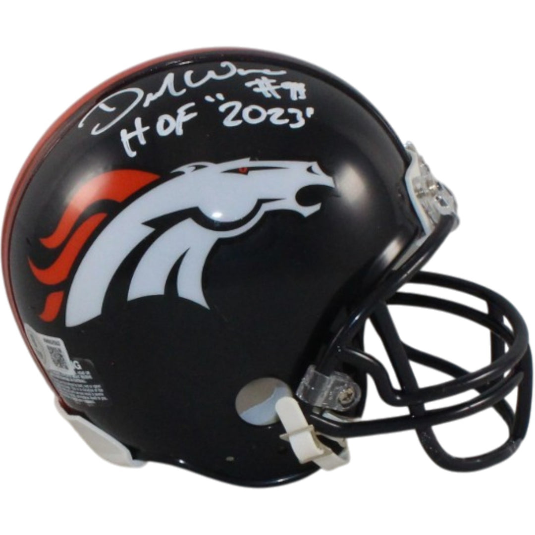 Demarcus Ware Autographed Denver Broncos TB VSR4 Mini Helmet HOF Beckett 56390