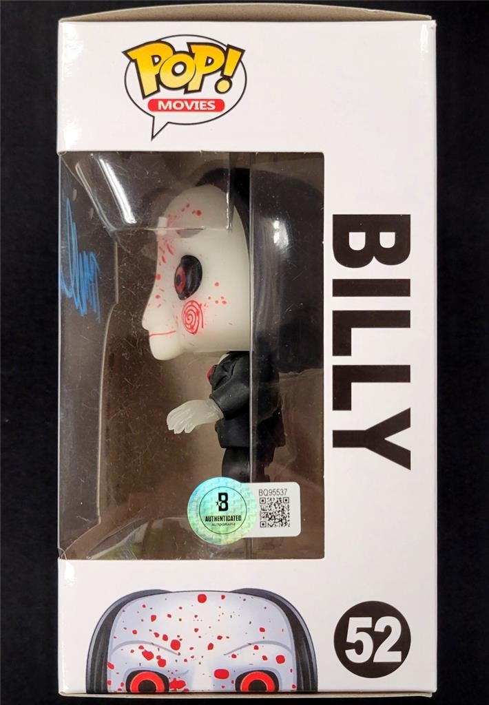 Tobin Bell signed Billy Funko Pop! 52 Saw Jigsaw autograph (B) ~ Beckett BAS