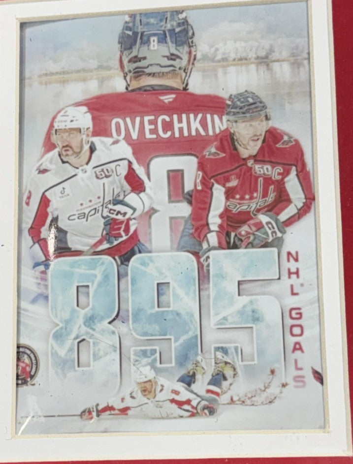 Alex Ovechkin Signed Framed Capitals Jersey 895 Goal 4-6-25  Auto Fanatics COA