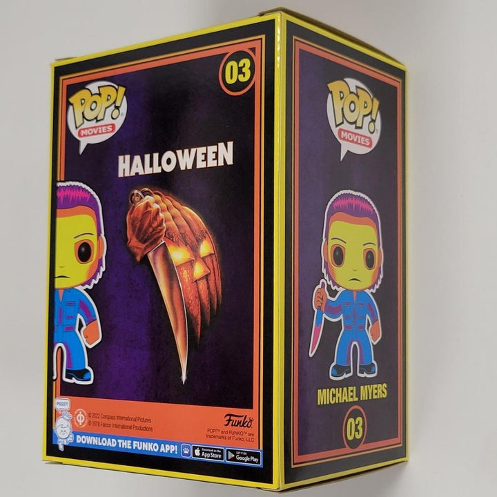 Nick Castle signed Michael Myers Black Light Funko Pop (O) ~ BAS Witness Holo