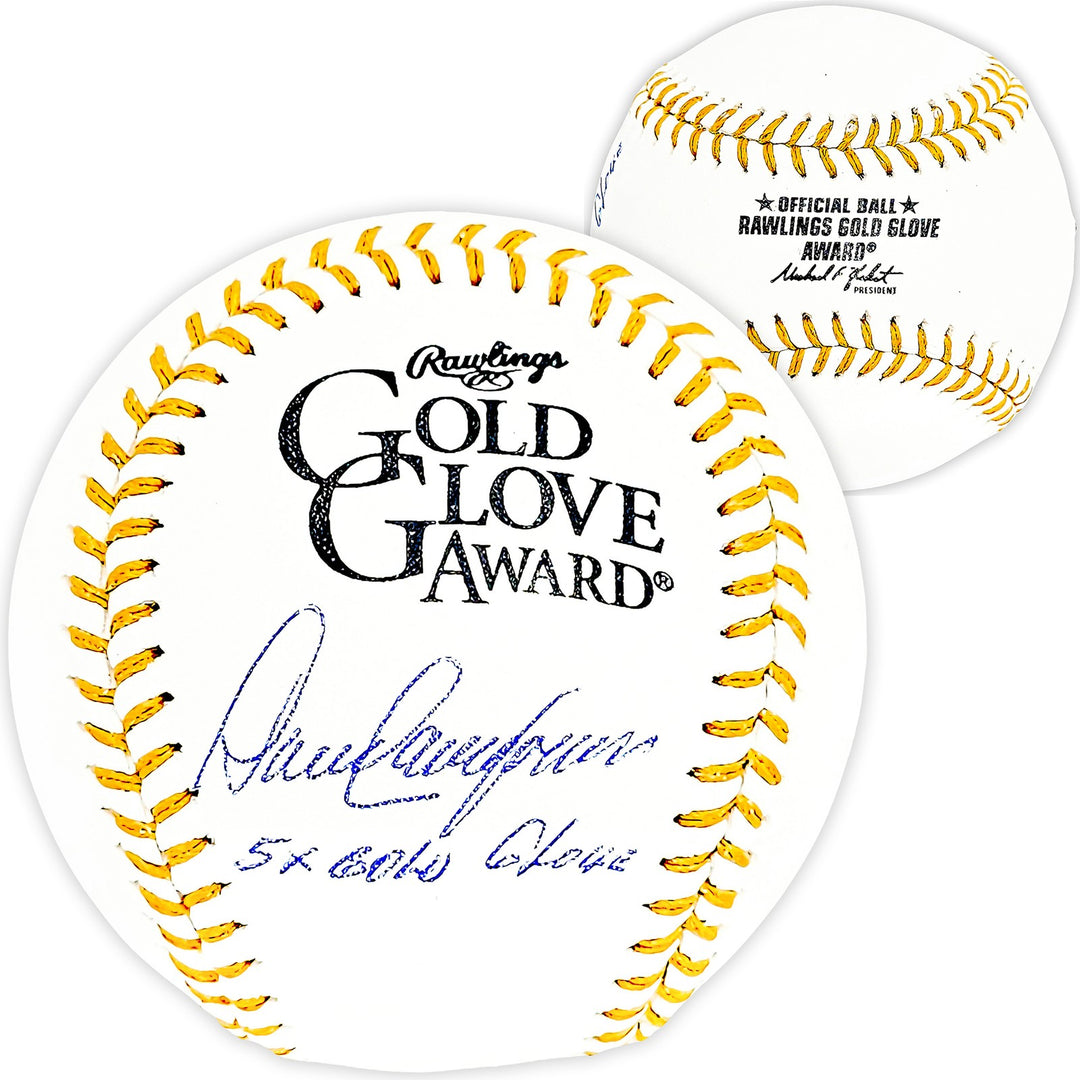 Dave Concepcion Auto Official Gold Glove Logo MLB Baseball Reds 5X Beckett