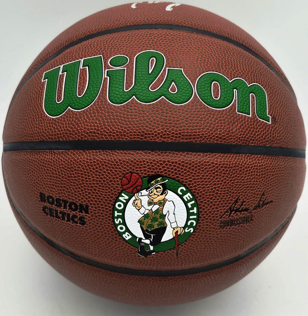 Jaylen Brown Signed Composite Leather Boston Celtics Logo Basketball Beckett Wit