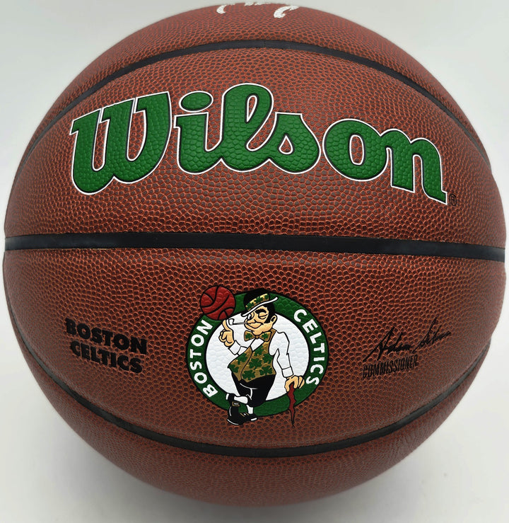 Jaylen Brown Signed Composite Leather Boston Celtics Logo Basketball Beckett Wit