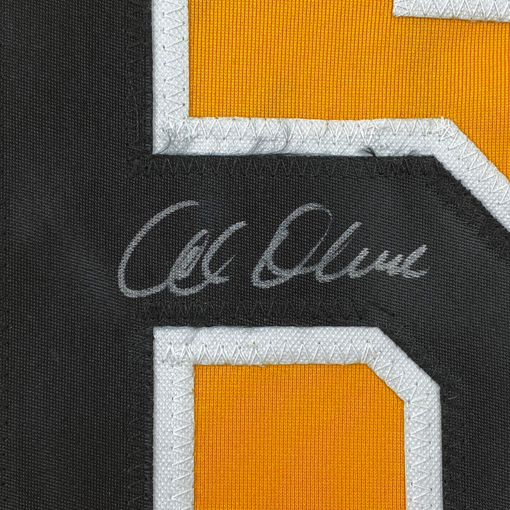 Autographed/Signed AL OLIVER Pittsburgh Yellow Jersey JSA COA Auto