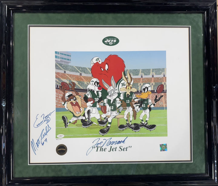 Looney Tunes The Jet Set Signed Framed 31x27 Litho Auto Namath Boozer Snell JSA