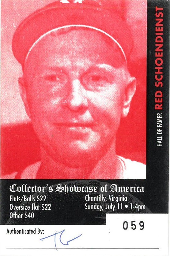 Red Schoendienst signed Milwaukee Braves MLB 8x10 Photo Framed- COA/Ticket/HOF