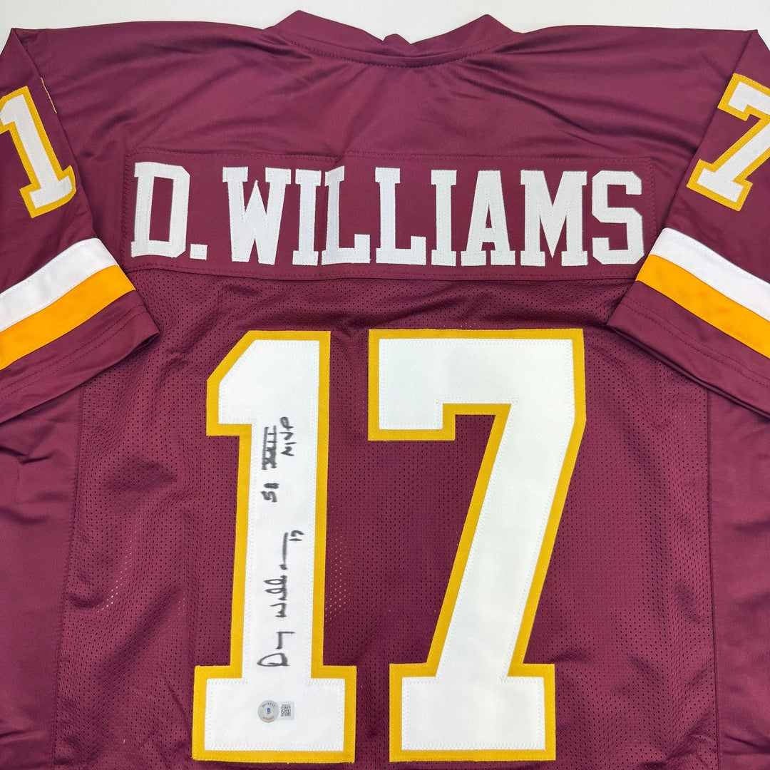 Autographed/Signed Doug Williams SB MVP Washington Red Jersey Beckett COA