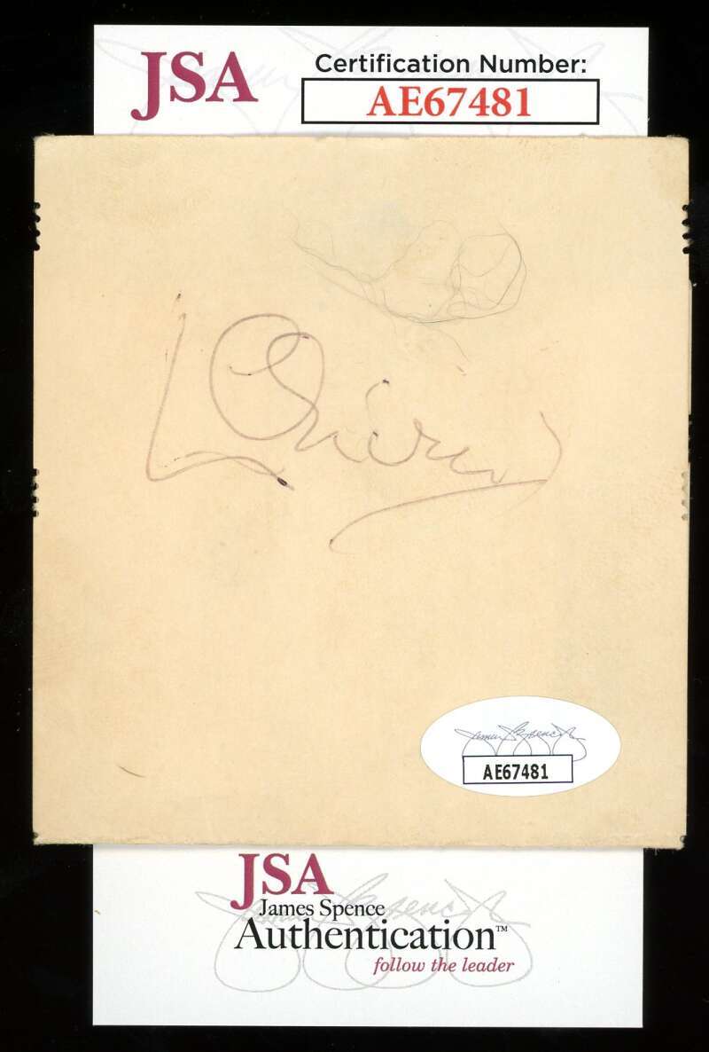 Laurence Olivier JSA Coa Signed Album Page Cut Autograph
