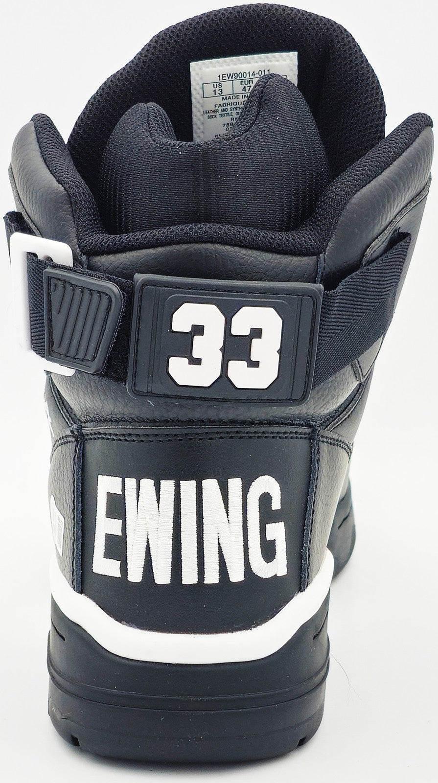 Patrick Ewing Auto Black Athletics 33 HI Shoe Knicks Size 13 W/ Box BAS