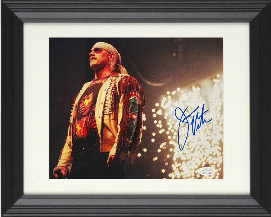 Jesse Ventura signed WWF The Body 8x10 Photo Framed- JSA Witnessed (Governor)