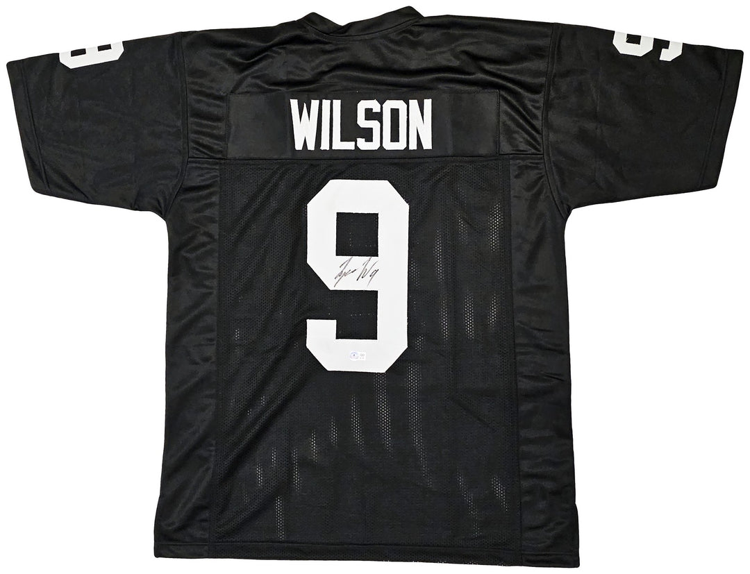 Las Vegas Raiders Tyree Wilson Signed Black Jersey Beckett BAS