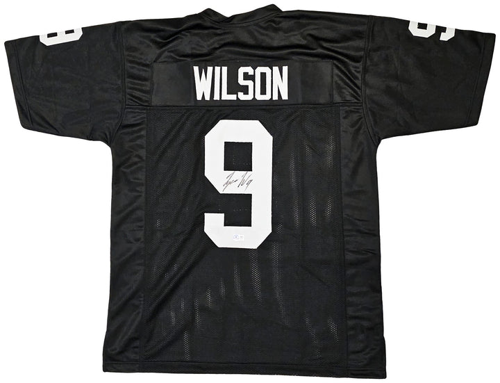 Las Vegas Raiders Tyree Wilson Signed Black Jersey Beckett BAS