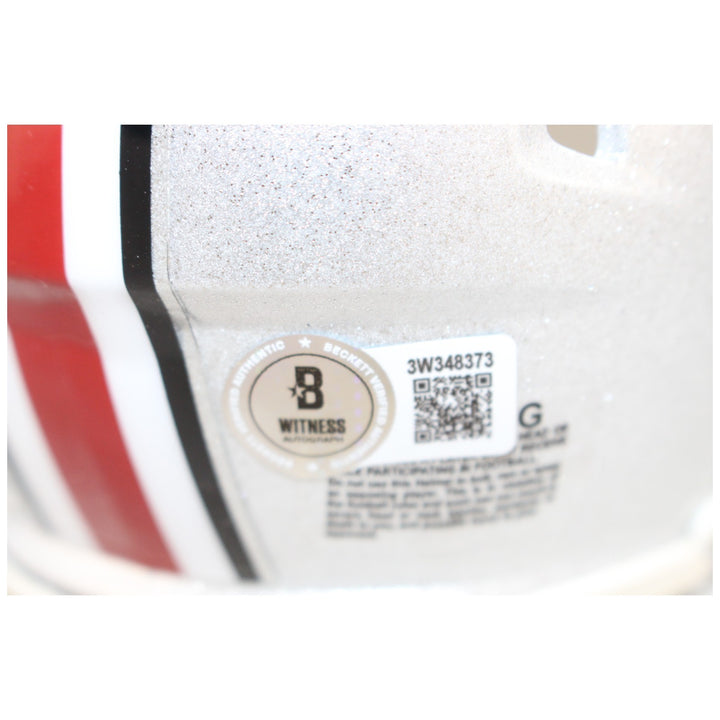 Jonathon Cooper Autographed Ohio State Buckeyes Mini Helmet Beckett WIT 52840