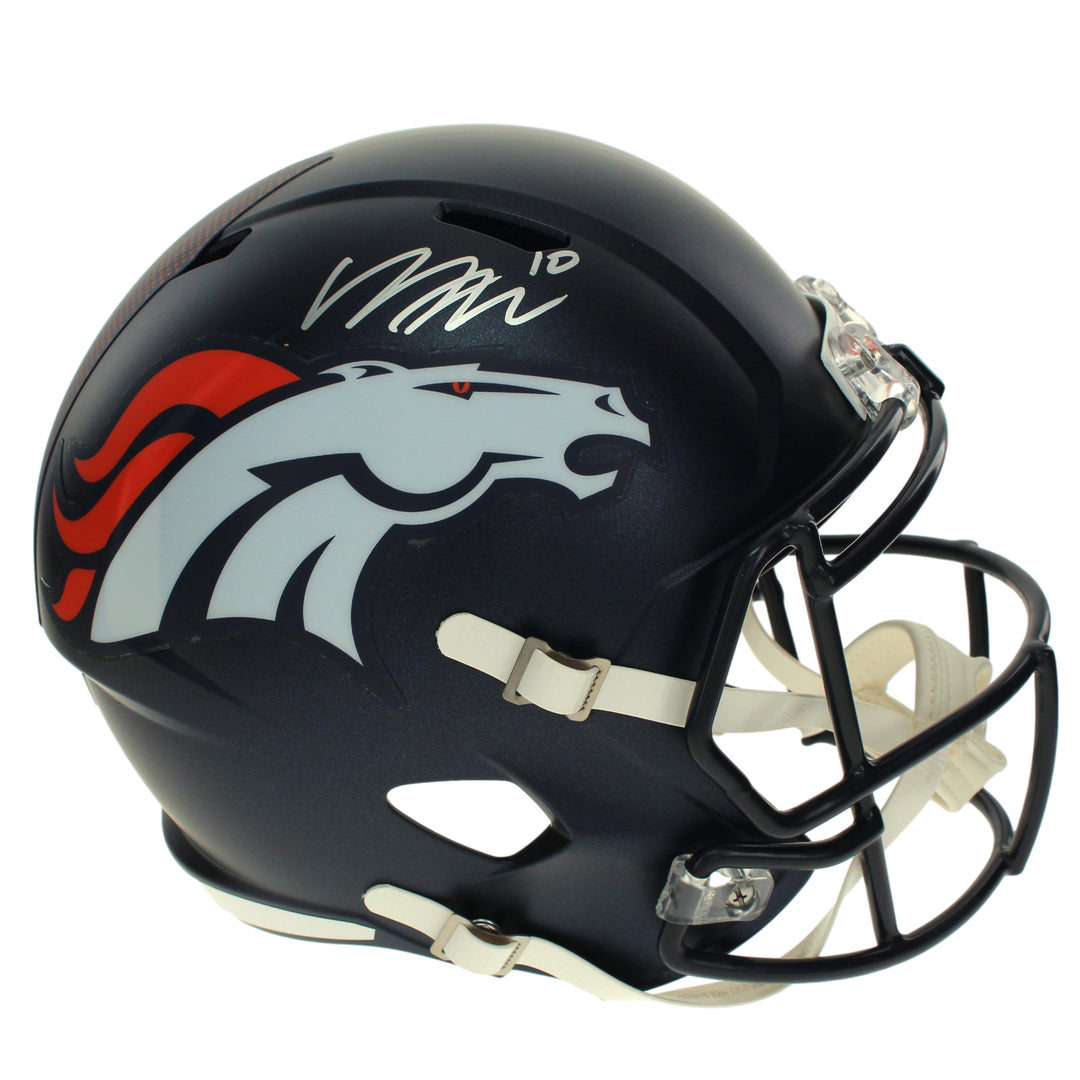 Bo Nix Autographed Denver Broncos Full Size Speed Helmet BAS COA Signed