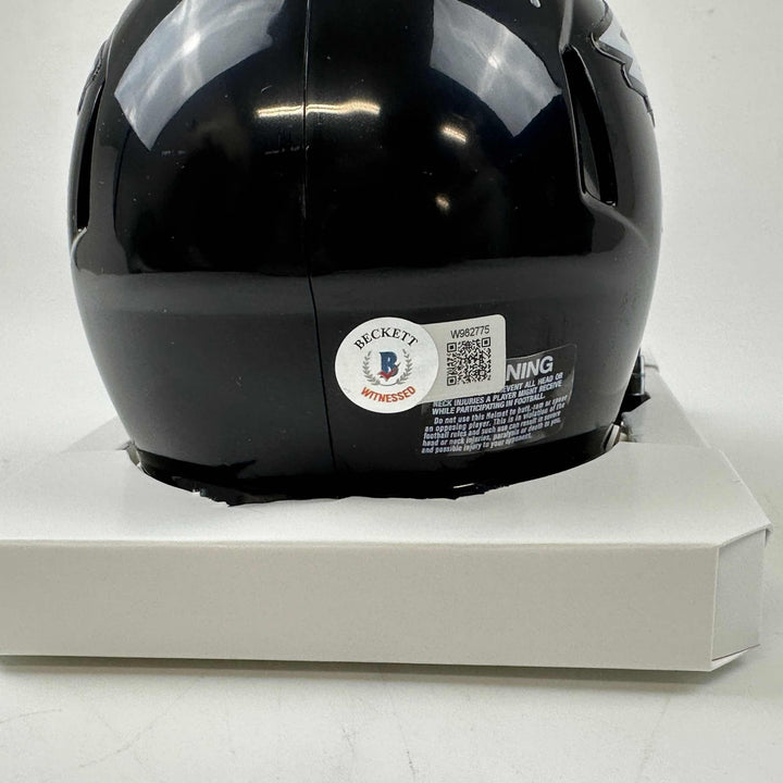Autographed/Signed Brandon Graham Eagles Eclipse Mini Helmet Beckett COA