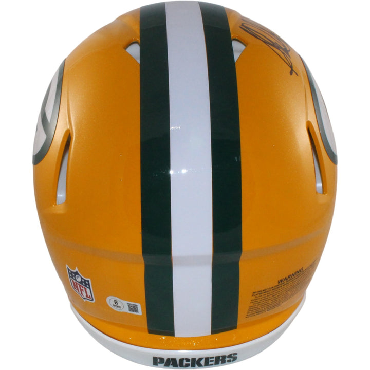 Sterling Sharpe Autographed Green Bay Packers Authentic Helmet Beckett WIT 54960
