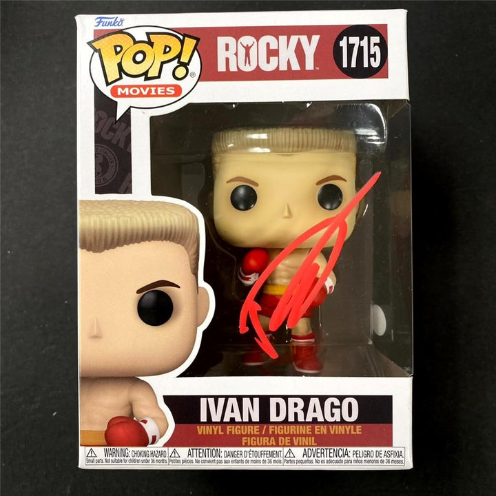 Dolph Lundgren signed Ivan Drago Rocky Funko Pop Figure 1715 (B) autograph ~ JSA