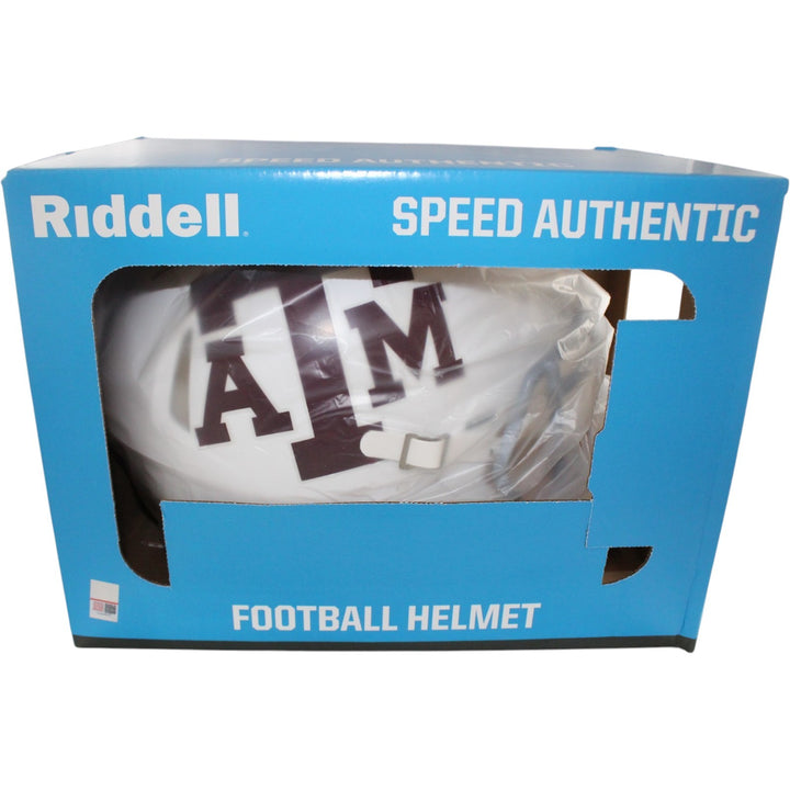 Johnny Manziel Autographed Texas A&M Authentic Helmet Heisman Beckett WIT 58250