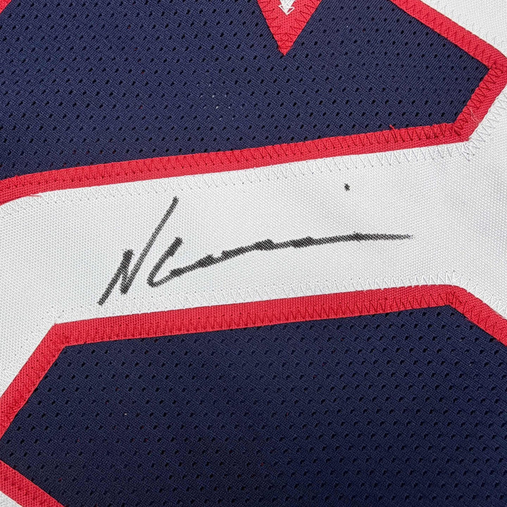Autographed/Signed Nico Collins Houston Blue Current Jersey JSA COA