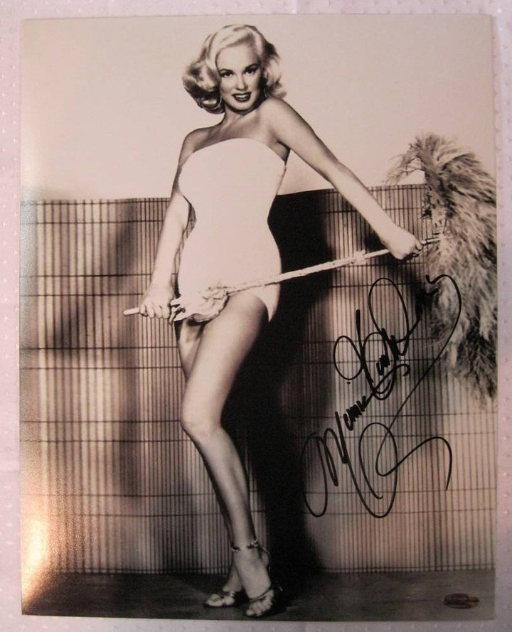 Mamie Van Doren Signed 16x20 Autograph Photo Playboy Model Auto OC Hologram A