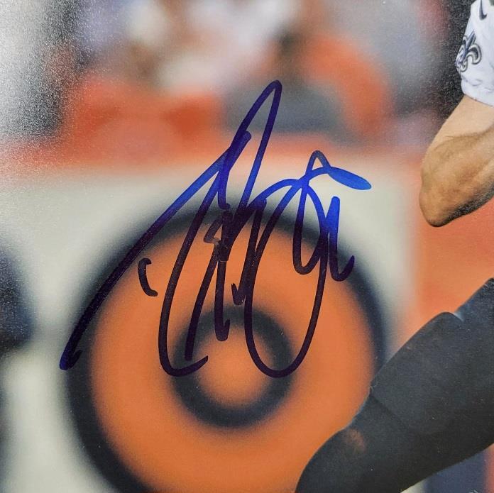 Drew Brees autograph signed New Orleans Saints 11x14 Photo (A) ~ Beckett BAS