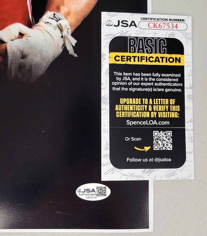 Dolph Lundgren signed Drago Quote Inscription 16x20 photo Rocky auto (A) ~ JSA