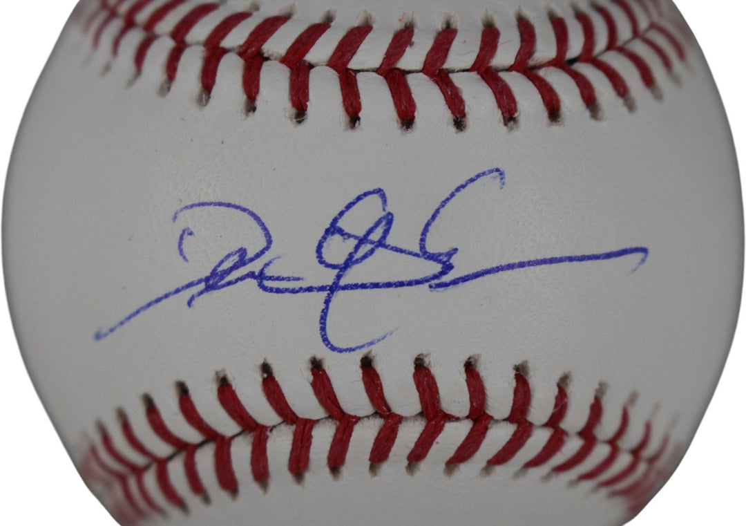 Deion Sanders Autographed/Signed Atlanta Braves OML Baseball Beckett WIT 53346