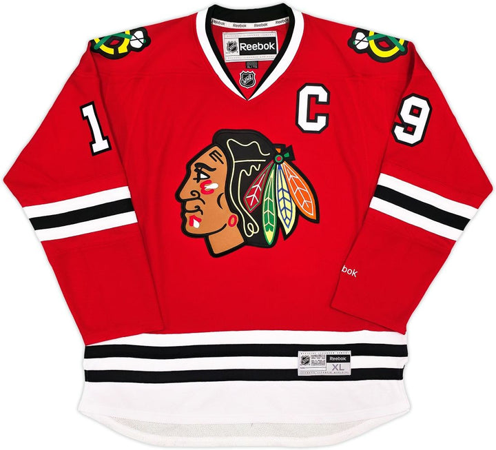 Jonathan Toews Signed Chicago Blackhawks Reebok Premier Hockey Jersey BAS