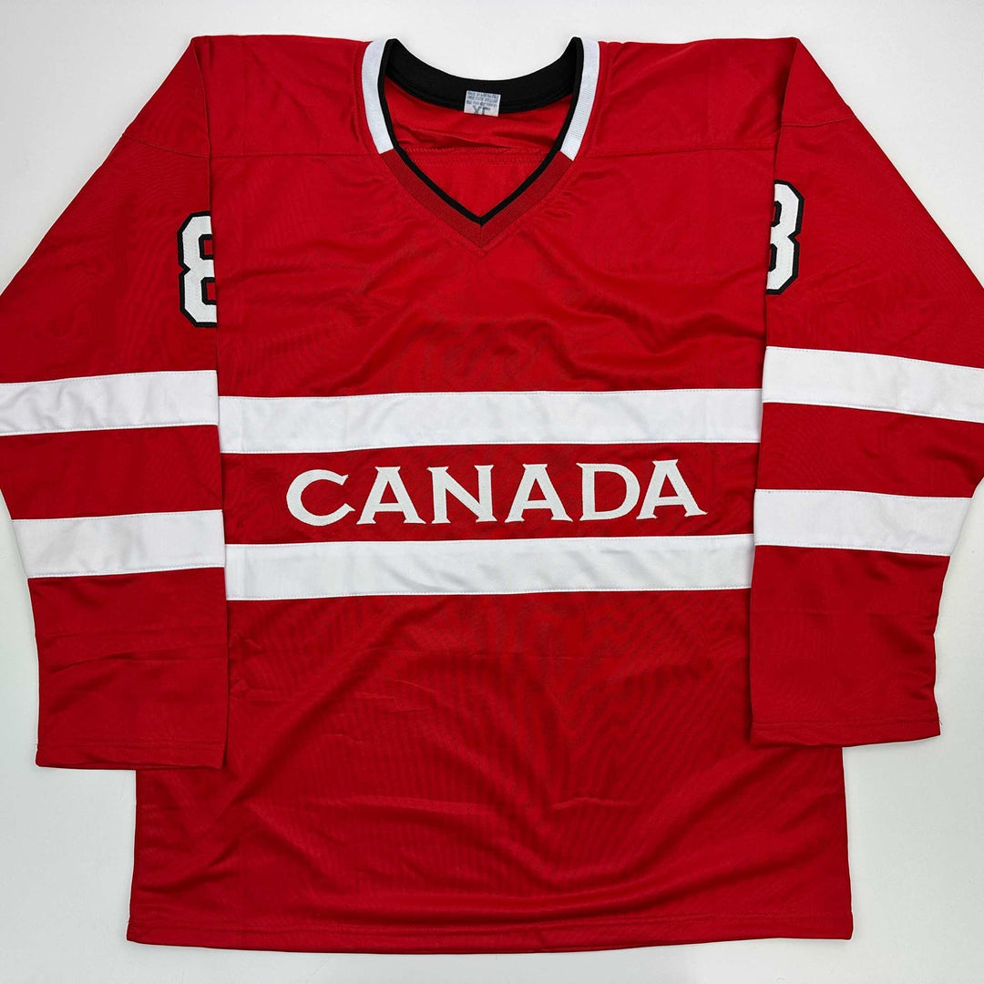 Facsimile Autographed Cale Makar Canada 2025 4 Nations Face-Off Reprint Jersey