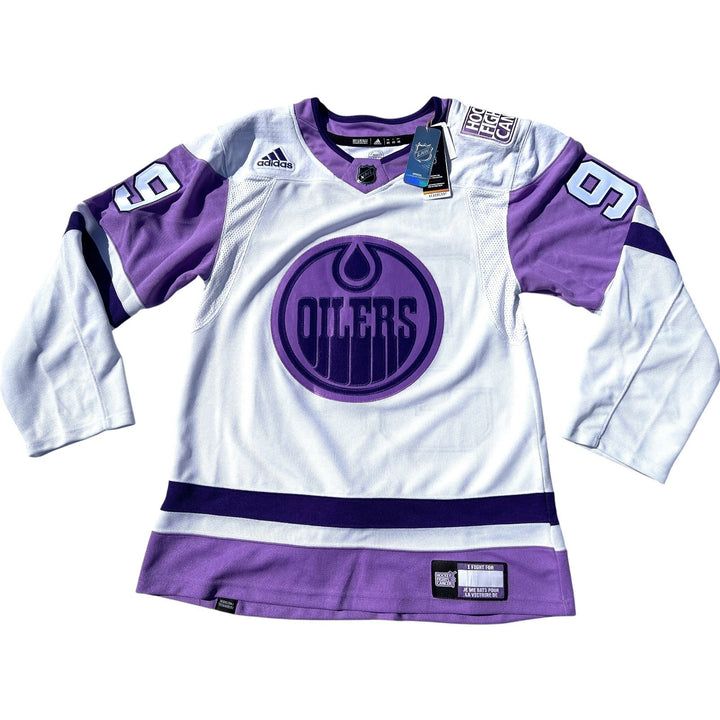 WAYNE GRETZKY SIGNED EDMONTON OILERS HOCKEY FIGHTS CANCER AUTHENTIC JERSEY JSA