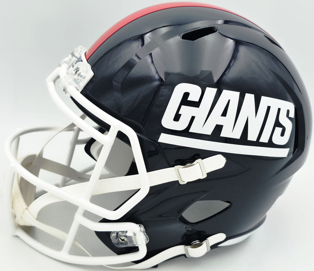 Lawrence Taylor Auto Giants Blue 80-99 Throwback Full Size Speed Replica Helmet