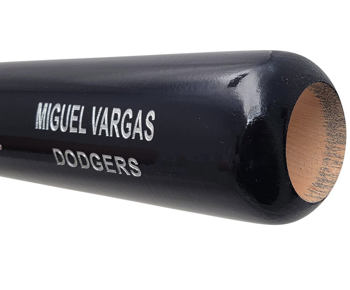 Miguel Vargas Auto Black Rawlings Game Model Bat Dodgers 1st MLB Hit BAS