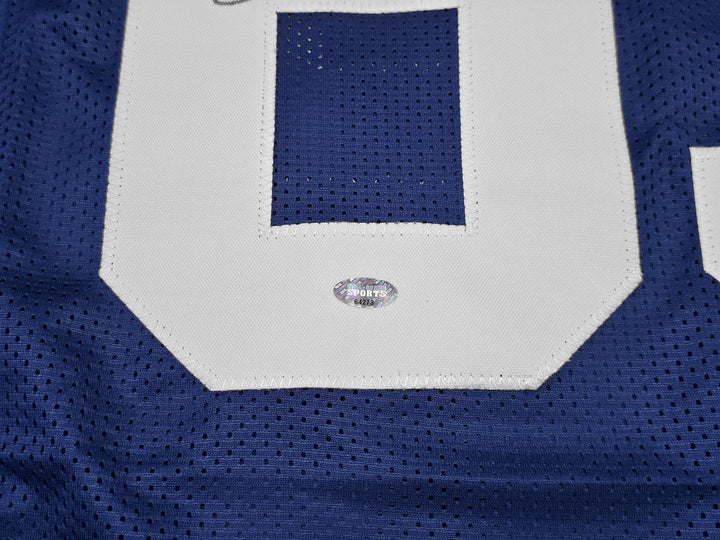 Seattle Seahawks Brian Blades Signed Throwback Blue Jersey MCS Holo