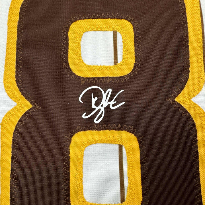 Facsimile Autographed Dylan Cease San Diego Pinstripe Reprint Jersey Men's XL