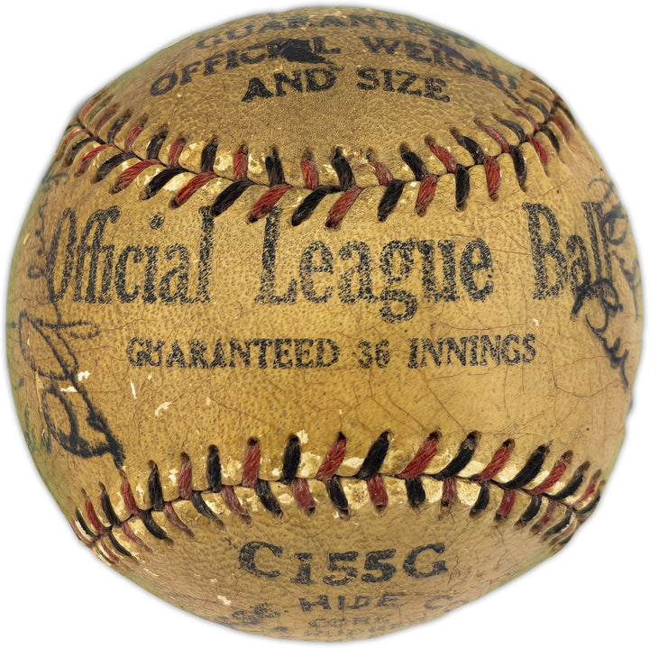 1933 1st AL All Star Team Auto League Baseball 18 Sigs Babe Ruth, Gehrig PSA/DNA
