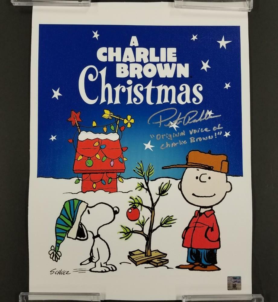 Peter Robbins signed 11x14 Canvas Photo Christmas Voice of Charlie Brown ~ Holo