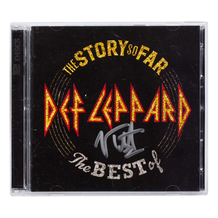 Joe Elliott Signed Def Leppard The Story So Far CD Booklet JSA ITP