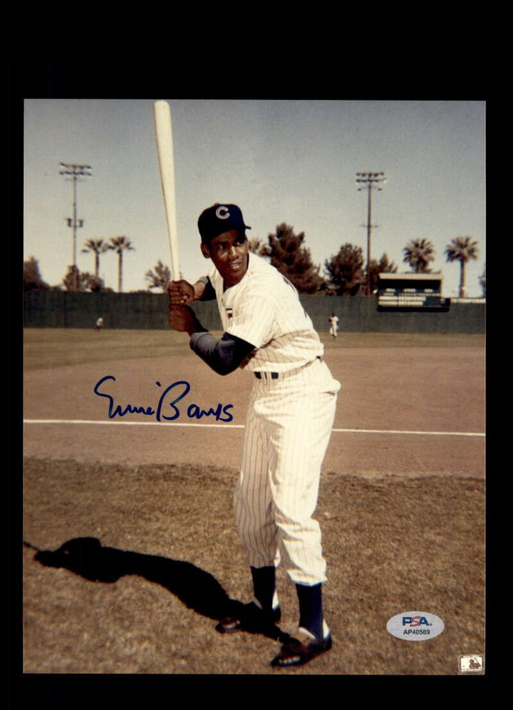 Ernie Banks PSA DNA Coa Signed 8x10 Photo Autographed Cubs