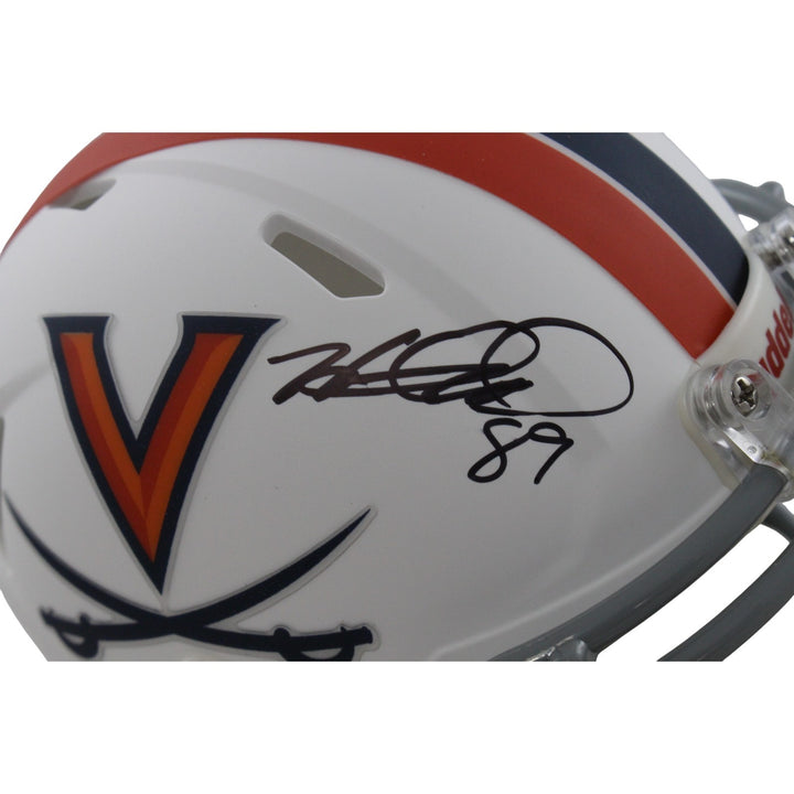 Heath Miller Autographed Virginia Cavaliers Mini Helmet Beckett Witness 55042